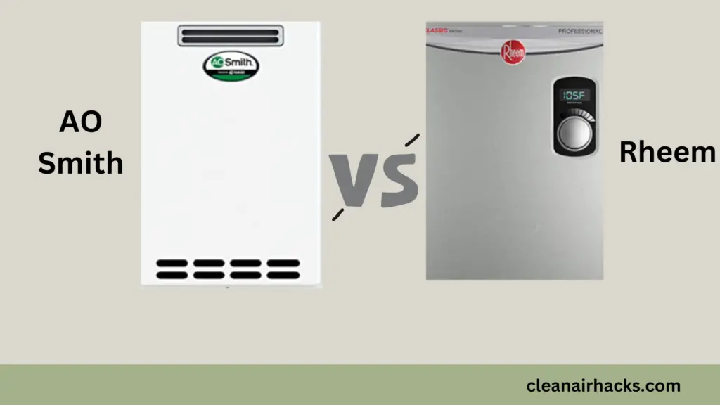 AO Smith water heater vs Rheem
