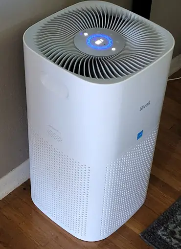 how to reset the levoit air purifier filter light