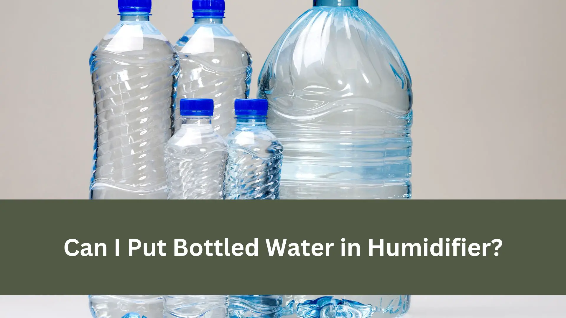 Can I Put Bottled Water in Humidifier?